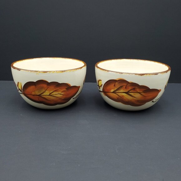 Tabletops Unlimited Autumn Soup Cereal Bowls Tabletops Gallery Fall Leaves Bowls - Picture 6 of 9